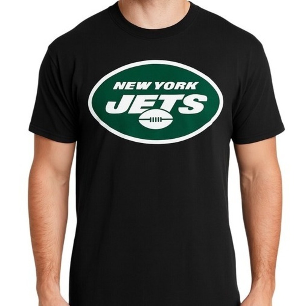 '47 Brand‎ New York Jets Tshirt XL Black Green Graphic Crew Neck Short Sleeve